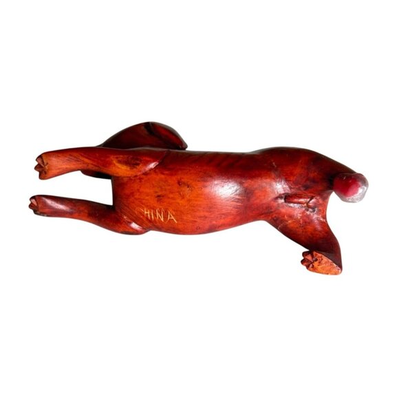 Vintage Boxwood Hand-Carved Japanese Netsuke Dogs - Sitting & Playful Poses - Picture 4 of 10